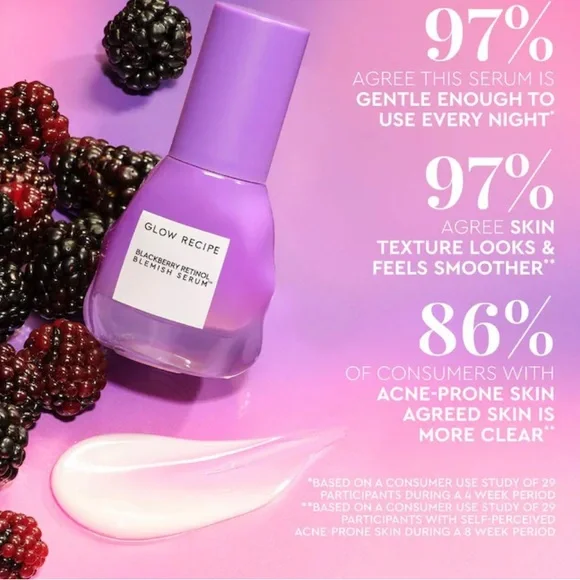 SOLD -Glow Recipe Blackberry Retinol Blemish Serum - Picture 4 of 4